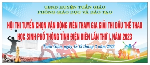 Hội thi tuyển chọn VĐV tham gia giải thi đấu thể thao học sinh phổ thông tỉnh Điện Biên lần thứ I, năm 2023 thành công tốt đẹp