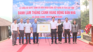 Hang động bản Khá được công nhận di tích danh lam thắng cảnh cấp tỉnh