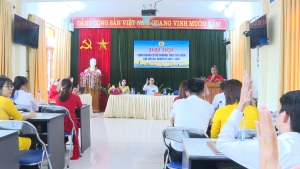 Trường THCS thị trấn tổ chức đại hội Công đoàn cơ sở