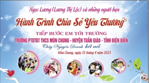 Mùn Chung tổ chức chương trình “Hành Trình chia sẻ yêu thương tiếp bước em tới trường”