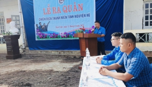 Huyện đoàn Tuần Giáo tổ chức lễ ra quân Chiến dịch Thanh niên tình nguyện hè năm 2023