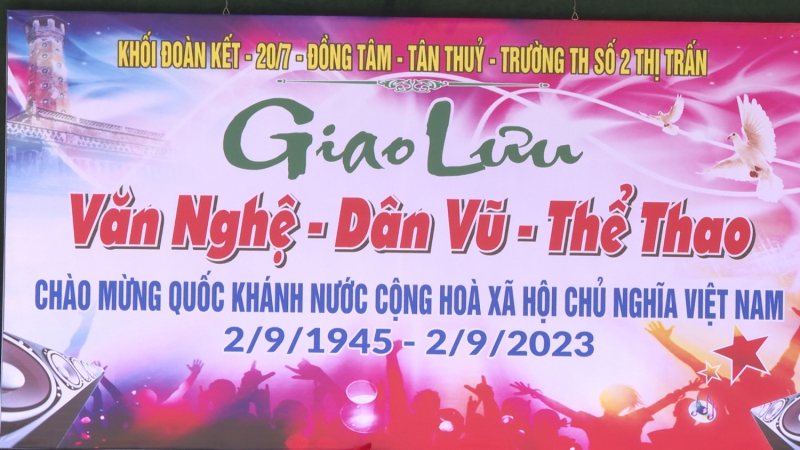 Chương trình Giao lưu Văn nghệ- Dân vũ- Thể thao chào mừng Quốc khánh 2/9