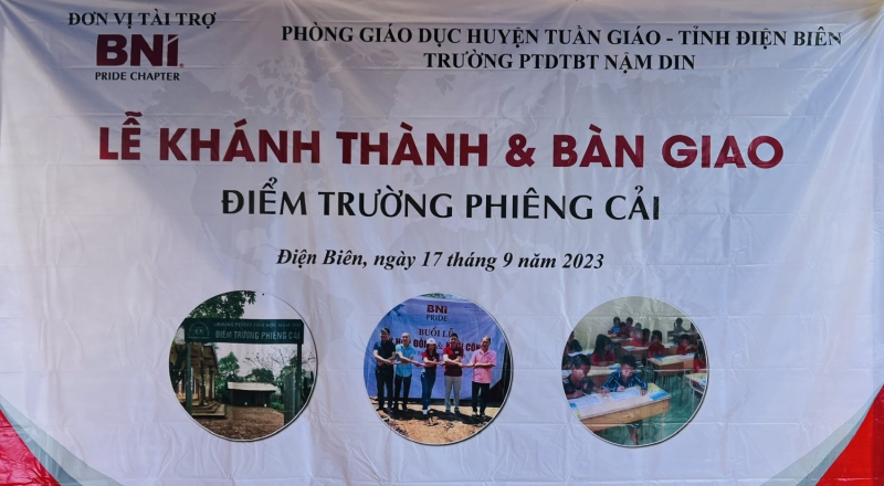 Lễ khành thành điểm trường bản Phiêng Cải –Trường PTDTBT Tiểu học Nậm Din