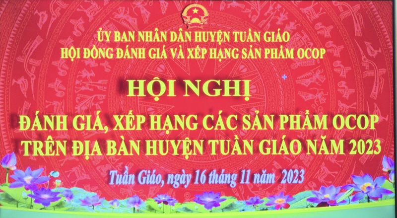 Hội nghị đánh giá, phân hạng sản phẩm OCOP năm 2023 Công nhận 3 sản phẩm OOCP 3 sao