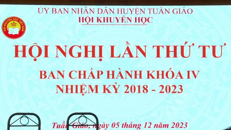 Hội khuyến học huyện tổ chức Hội nghị lần thứ tư BCH khoá IV nhiệm kỳ 2018-2023