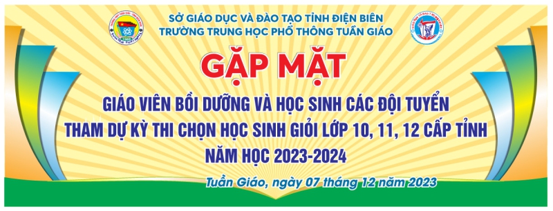 Gặp mặt giáo viên ôn luyện và đội tuyển tham gia dự kỳ thi chọn học sinh giỏi cấp tỉnh năm học 2023 – 2024