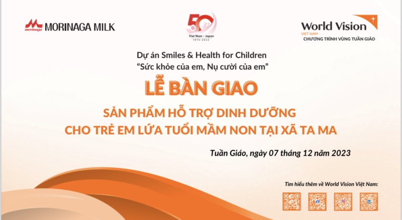 Lễ bàn giao sản phẩm hỗ trợ dinh dưỡng cho trẻ em lứa tuổi mầm non