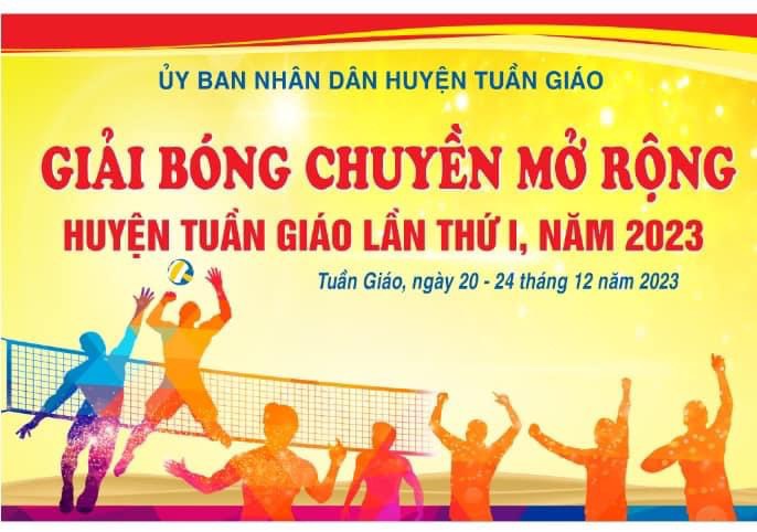 Khai mạc Giải Bóng chuyền mở rộng huyện Tuần Giáo lần thứ I, năm 2023