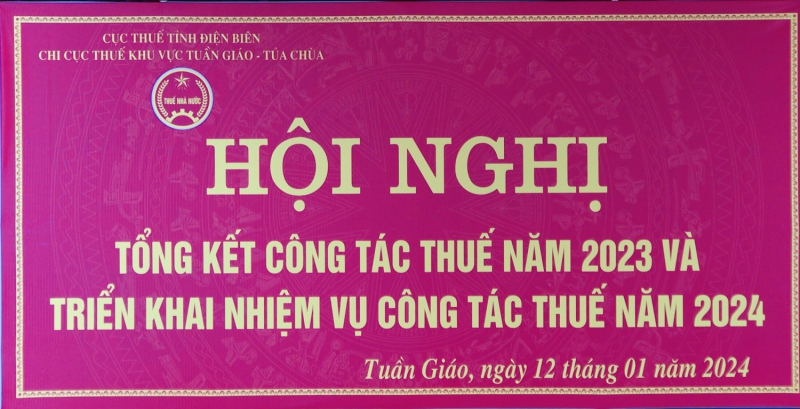 Hội nghị tổng kết công tác thuế năm 2023, triển khai nhiệm vụ công tác thuế năm 2024