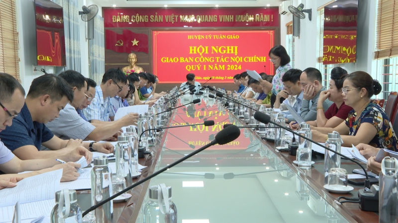 Hội nghị giao ban công tác nội chính quý I năm 2024