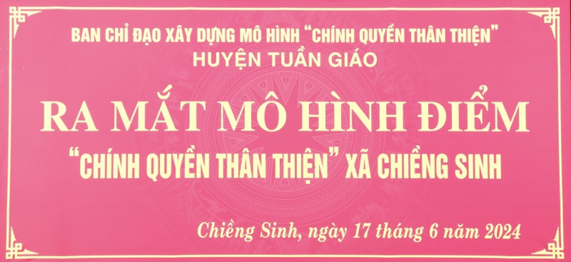 Ra mắt mô hình điểm “Chính quyền thân thiện” xã Chiềng Sinh