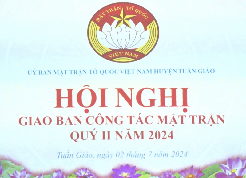 Hội nghị giao ban Công tác mặt trận quý II năm 2024