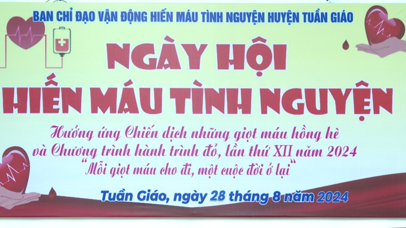 Huyện Tuần Giáo phát động Chiến dịch “Những giọt máu hồng” hè và hưởng ứng Chương trình “Hành trình đỏ” lần thứ XII, năm 2024