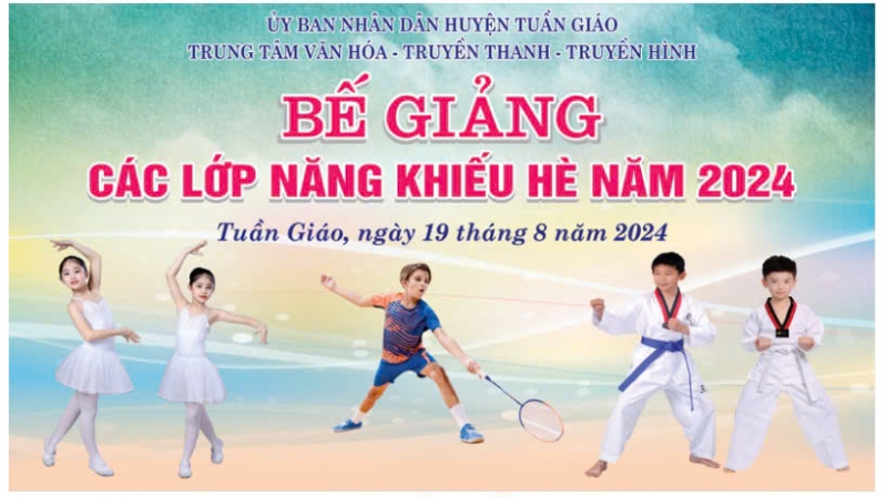 Tuần Giáo bế giảng các lớp năng khiếu thể thao hè, năm 2024