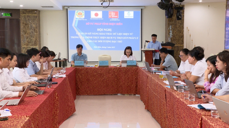 Hội nghị tập huấn kỹ năng khai thác dữ liệu điên tử trong quá trình thực hiện trợ giúp pháp lý cho đối tượng đặc thù.