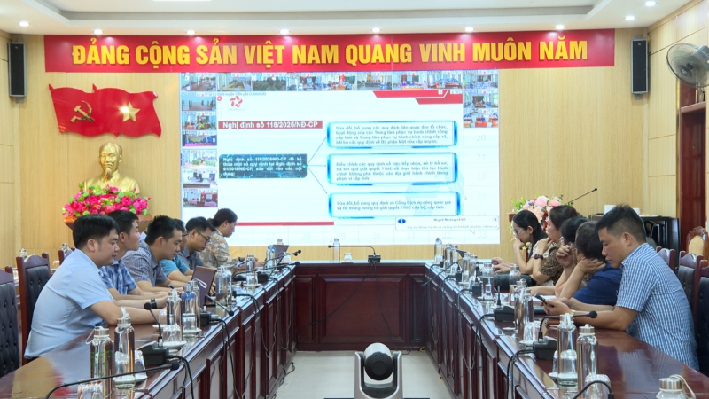 Hội nghị triển khai thực hiện hiệu quả công tác CCTTHC khi thực hiện sắp xếp đơn vị hành chính và triển khai mô hình tổ chức chính quyền địa phương 02 cấp