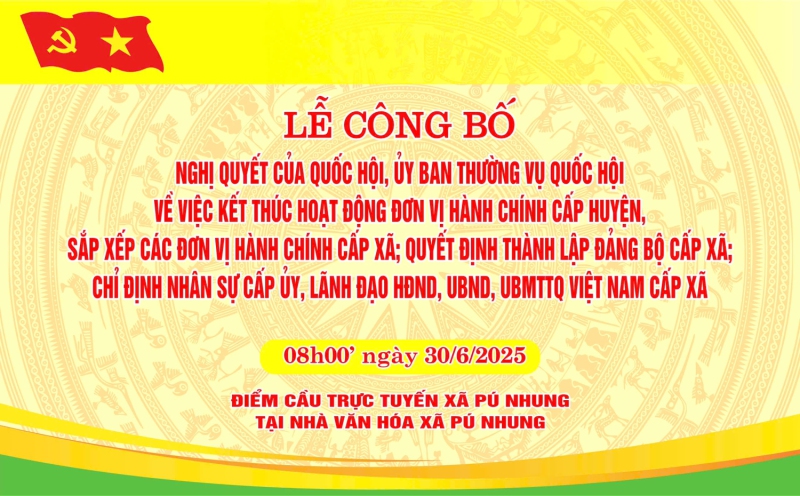 PÚ NHUNG TƯNG BỪNG CHÀO ĐÓN NGÀY THÀNH LẬP XÃ MỚI