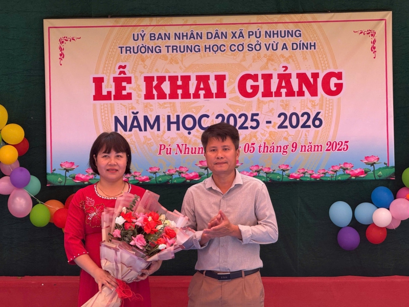 Các trường học trên địa bàn xã Pú Nhung tưng bừng tổ chức khai giảng năm học mớ