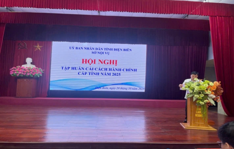 Điện Biên tổ chức hội nghị tập huấn cải cách hành chính năm 2025