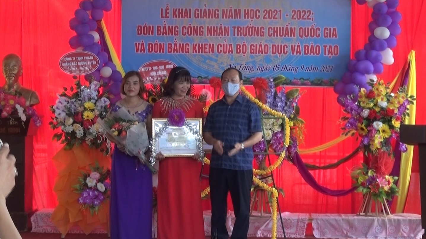 Trường mầm non Sao Mai Nà tòng tổ chức lễ khai giảng năm học 2021 - 2022