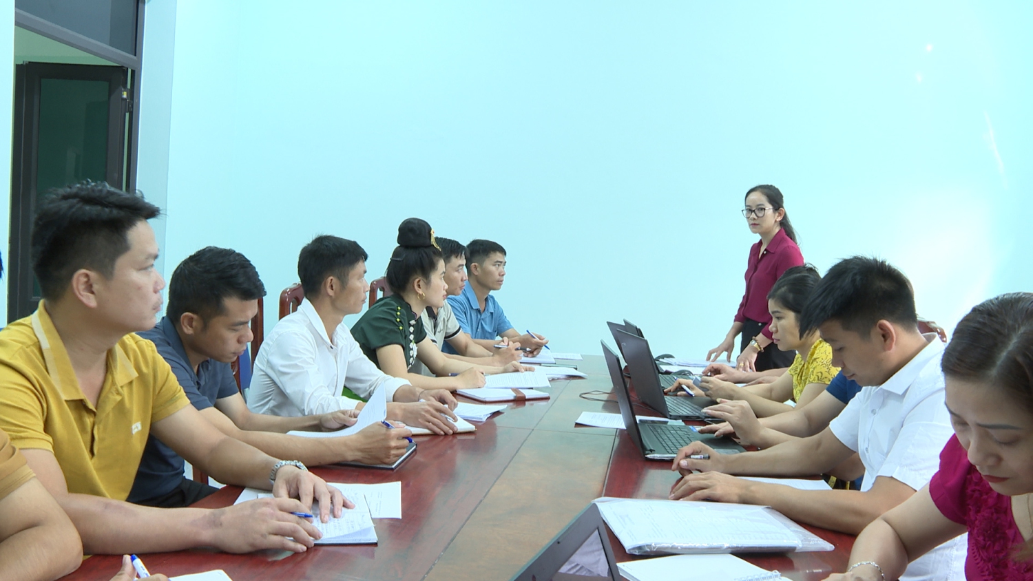 Kiểm tra công tác cải cách hành chính năm 2023 tại xã Mường Khong