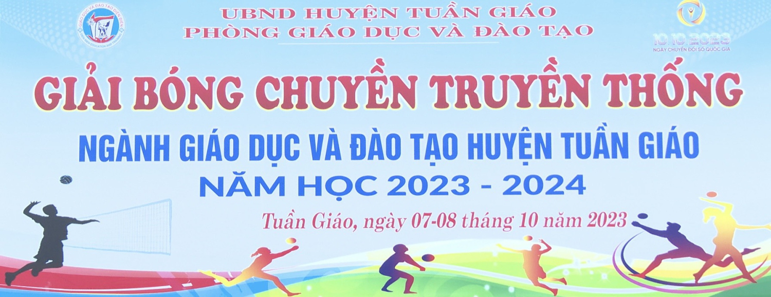 Bế mạc giải bóng chuyền truyền thống ngành giáo dục huyện Tuần Giáo năm học 2023 - 2024