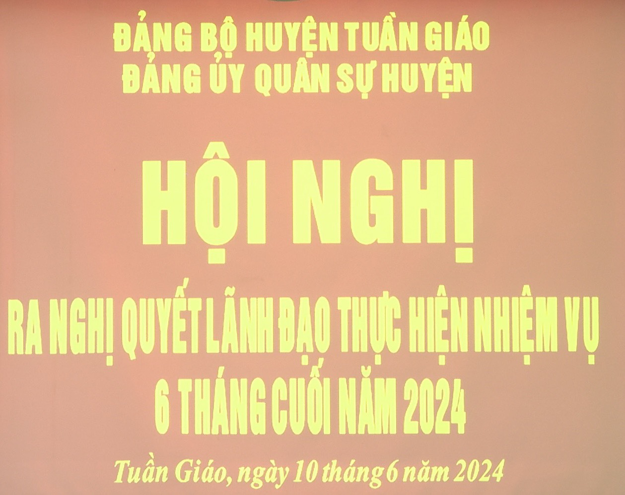 Đảng ủy Quân sự huyện ra Nghị quyết lãnh đạo thực hiện nhiệm vụ 6 tháng cuối năm 2024