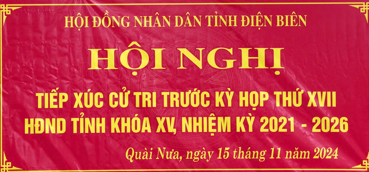 Tổ Đại biểu HĐND tỉnh tiếp xúc cử tri tại xã Quài Nưa