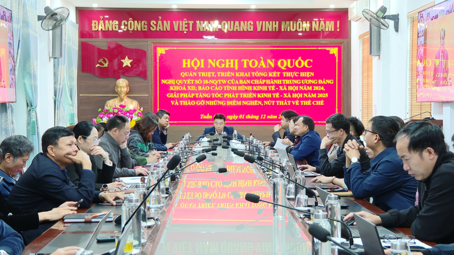 Toàn cảnh Hội nghị tại điểm cầu huyện